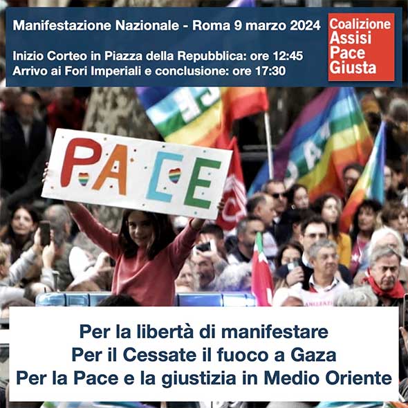 manifestazione pace roma