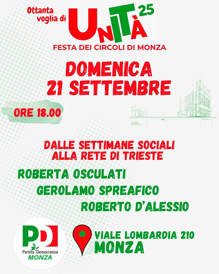 festa 2025 venerdì 19 sett