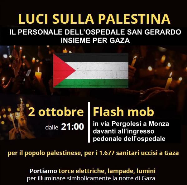 Luci Su Gaza Flash Mob